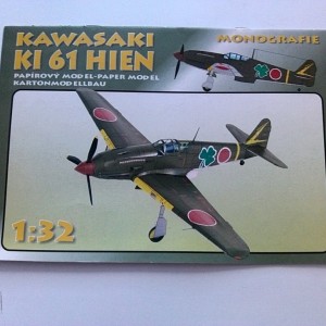 Avion Kawasaki Ki-61 HIEN - kartonski model maketa
