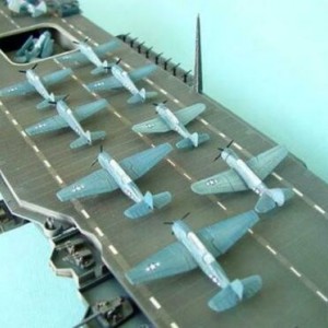 Maketa broda brod US Aircraft Carrier Yorktown 1/350