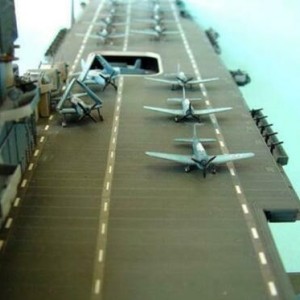 Maketa broda brod US Aircraft Carrier Yorktown 1/350