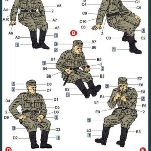 Maketa figurice German Artillery Crew Riders 1/35 1:35