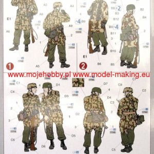 Maketa figurice 3rd FALLSCHIRMJ&#xC4;GER DIV. 1/35 1:35 ardennes