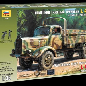 Maketa kamion WWII German Heavy 4WD Cargo Truck L 4500 A