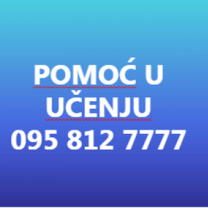 POMOć PRI UČENJU iz cjelokupnog nast. programa, klasične ili online