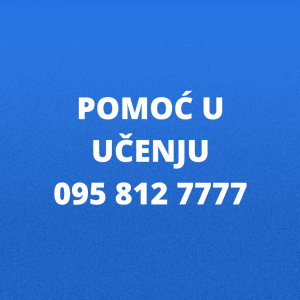 POMOć U UČENJU iz cjelokupnog nastavnog programa, klasIčno i online