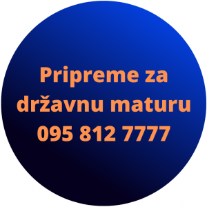 PRIPREME ZA DRŽAVNU MATURU I UPIS NA FAKULTETE, klasično ili online