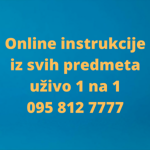 ONLINE INSTRUKCIJE PUTEM SKYPEA, Vibera 1 na 1 uživo u realnom vremenu