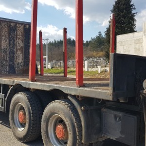DAF XF 430 šumar sa prikolicom