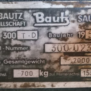 OLDTIMER traktor BAUTZ