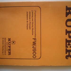 KUPER FW/J 920 - spajačica furnira