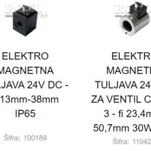 ELEKTRO MAGNETNI NAMOTAJI - ŠPULE 24V