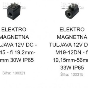 ELEKTRO MAGNETNI NAMOTAJI - ŠPULE 12V