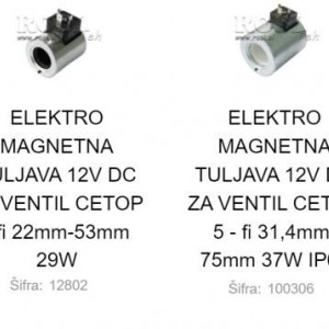 ELEKTRO MAGNETNI NAMOTAJI - ŠPULE 12V