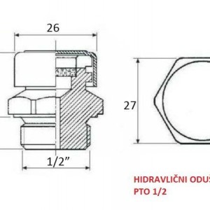 HIDRAULIČKI MAGNET - ČEP - ODUŠAK PTO