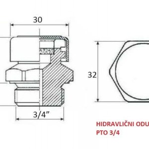 HIDRAULIČKI MAGNET - ČEP - ODUŠAK PTO