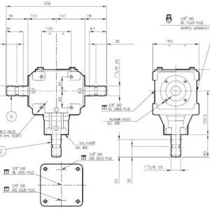 Kutni reduktor 1:1 za traktor 55HP