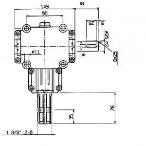 KUTNI REDUKTOR PTO 1:1,9
