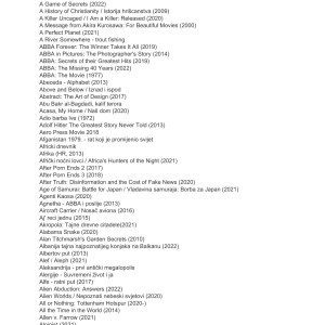 Kolekcija dokumentarnih filmova i serija