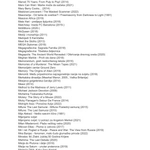 Kolekcija dokumentarnih filmova i serija