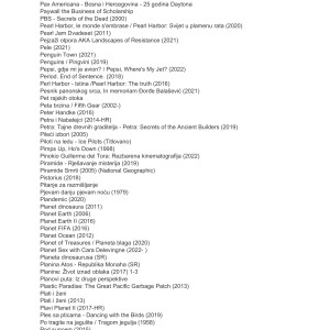 Kolekcija dokumentarnih filmova i serija