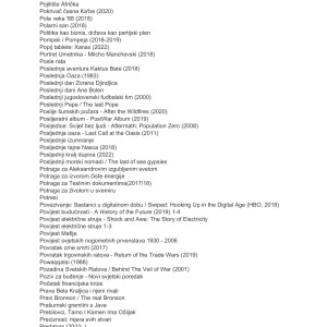 Kolekcija dokumentarnih filmova i serija