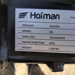 PLUG HOFMAN 3 BRAZDE OKRETAČ!!!