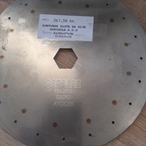 Sjetvene pločice za suncokret 20X3