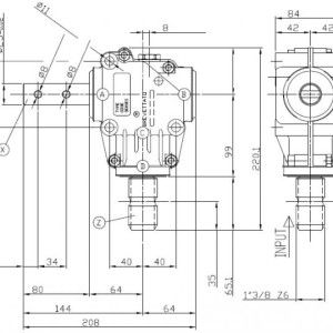 Kutni reduktor 1:1 za traktor 11HP