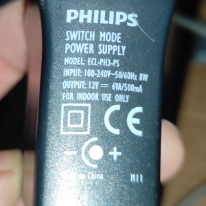 Adapter 220VAC/12VDC, 6VA