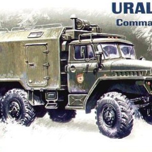 Maketa kamion Ural-375A Command 50 1/72 1:72 vozilo