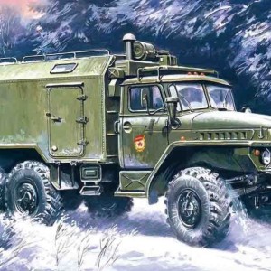 Maketa kamion Ural-375A Command 50 1/72 1:72 vozilo