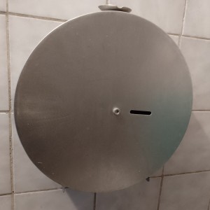 Industrijski inox metalni držač za wc papir promjera 37 cm