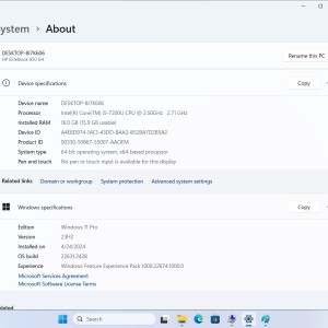 ️HP Elitebook 850 G4, i5–7200U, 256GB, 16GB, 15,6" FHD️