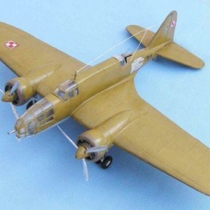 Maketa avion PZL P-37A/B Los 1/72 1:72