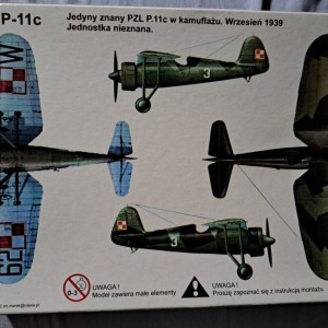 Maketa aviona avion PZL-11 1/72 1:72