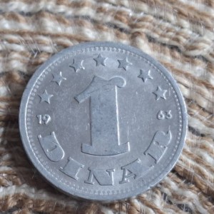 Kovanica jedan dinar 1963. Jugoslavija