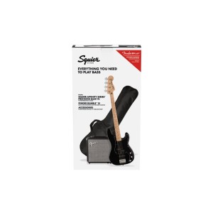 SQUIER AFFINITY PACK PJ-BASS MN BLK+RUMBLE 15