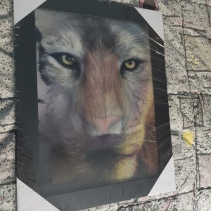 3D Slika - Lav - Tigar - Vuk , 36x46 cm , Novo !