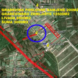 Lekenik, prodajem neuređenu poslovna hala 240 m2 sa zemljišten