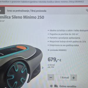 Robotska kosilica GARDENA SILENO 250