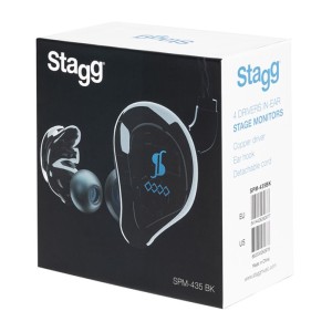 STAGG SPM-435 BK IN-EAR SLUŠALICE 4 DRIVERA
