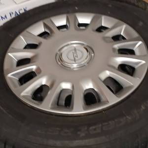 Za Opel..4x100 orig..Felge Ratkape  zimske gume 14 coli