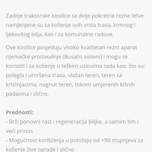 FPM dupleks kosa hidraulična