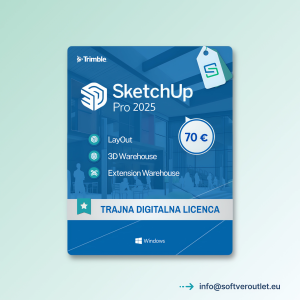 SketchUp Pro 2025 | Trajno vlasništvo