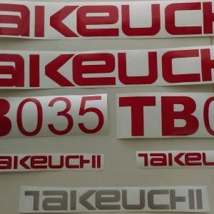 NALJEPNICE ZA BAGERE TAKEUCHI SVI MODELI