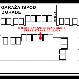 Podzemna GARAŽA MEDPOTOKI 2 Gajnice 17,00 metara kvadratnih