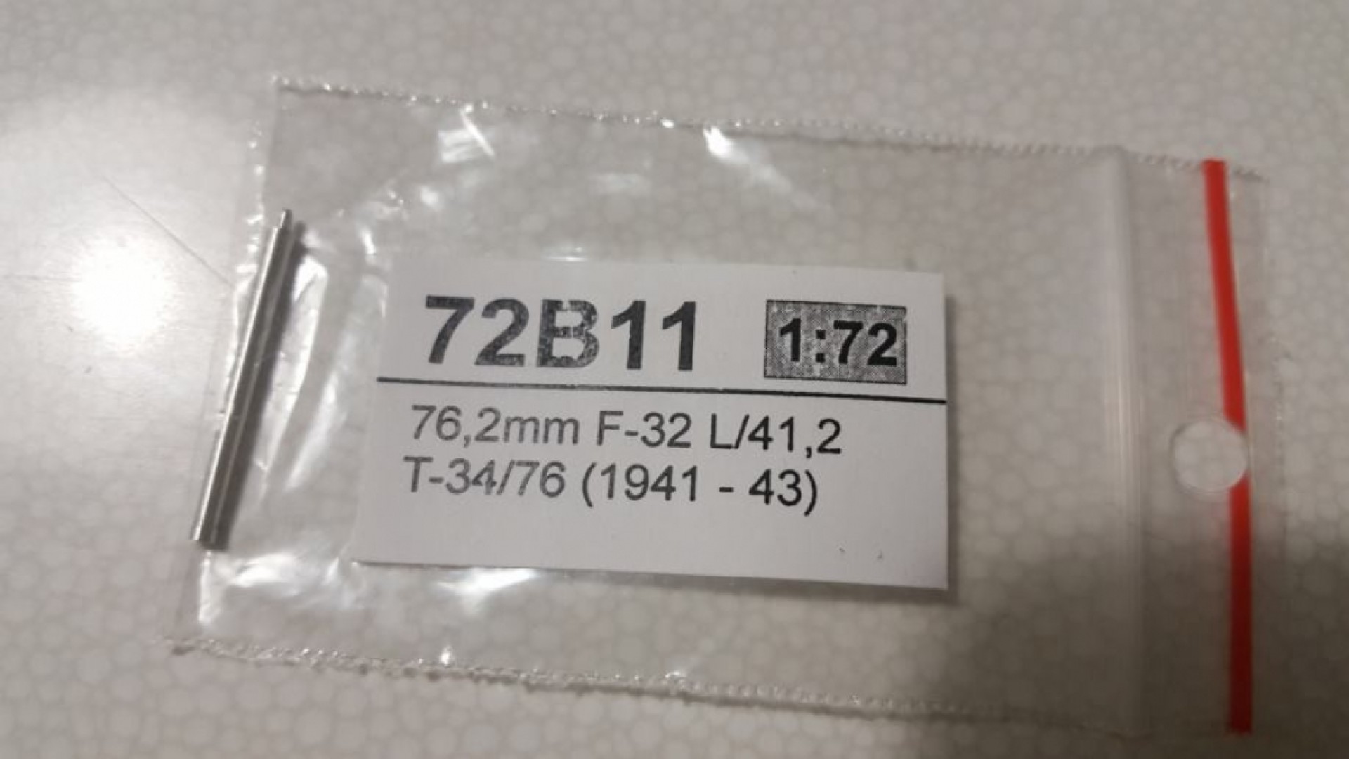 Maketa metalni top za Tenk T-34 u mjerilu 1/72 - 76,2 mm