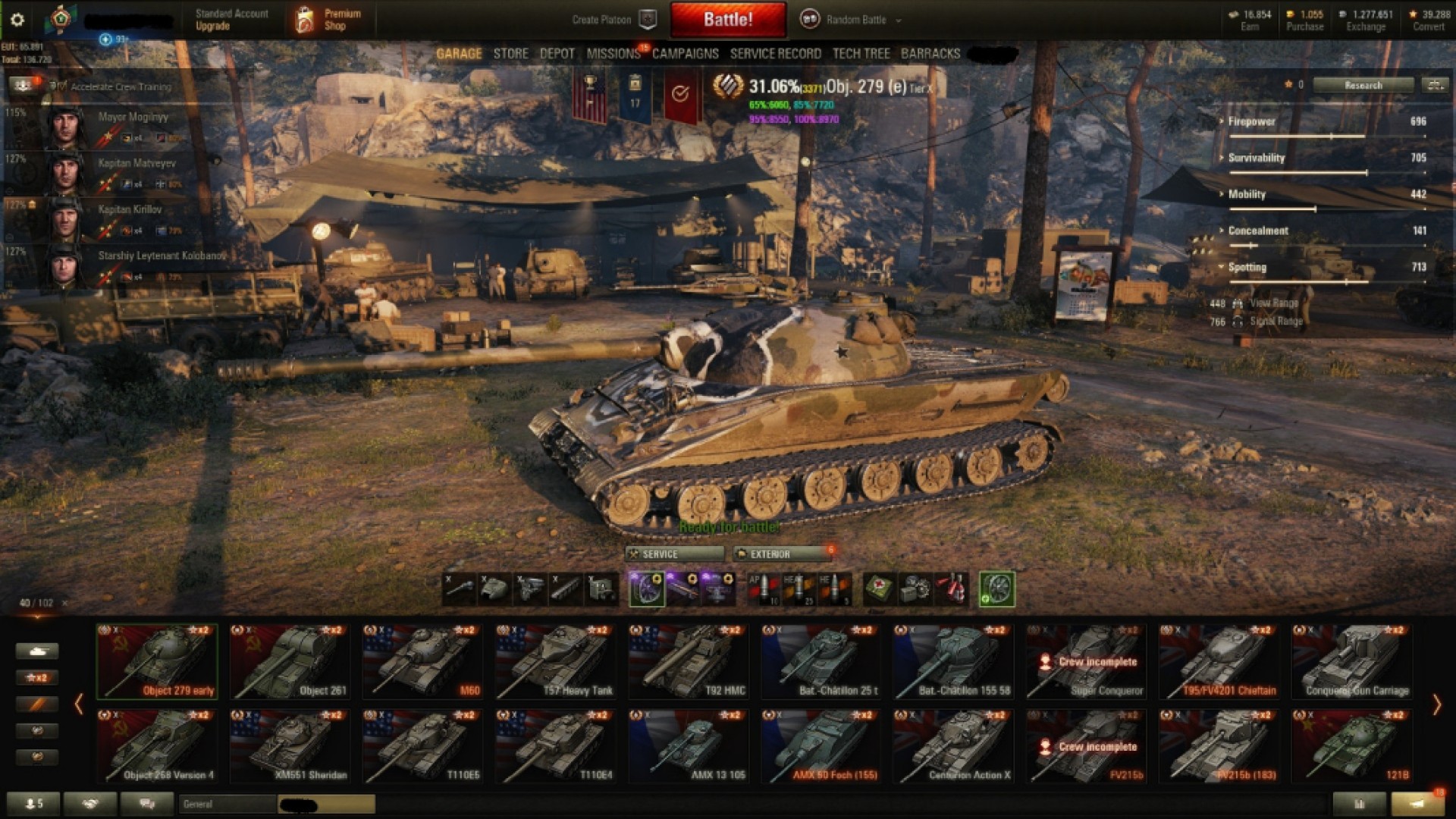 World of Tanks Premium EU Akaunt