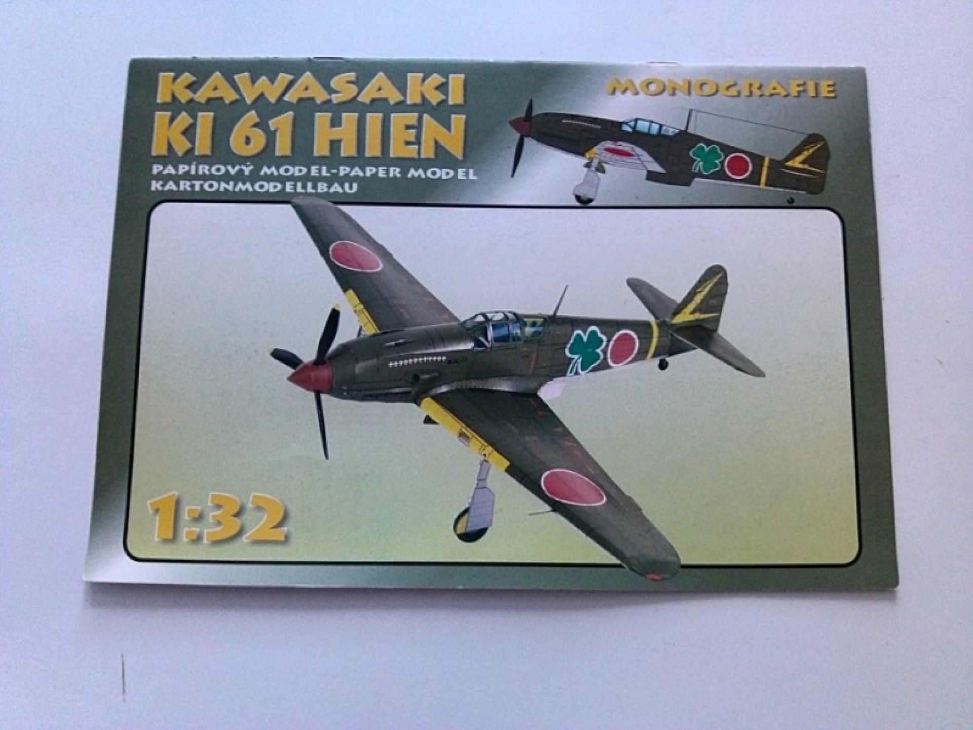 Avion Kawasaki Ki-61 HIEN - kartonski model maketa
