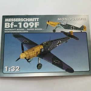 Avion Messerschmitt Bf 109 F - kartonski model maketa