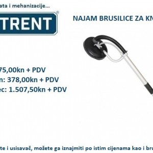 Najam (iznajmljivanje) žirafe/brusilice za knauf zidove i stropove